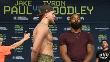 Jake Paul dismisses the idea of a rematch with Tyon Woodley saying he didn't keep didn't fulfill the tattoo bet.